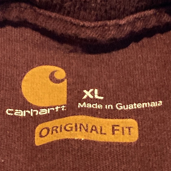 Men’s XL Carhartt Maroon Short Sleeve Shirt - Picture 2 of 4